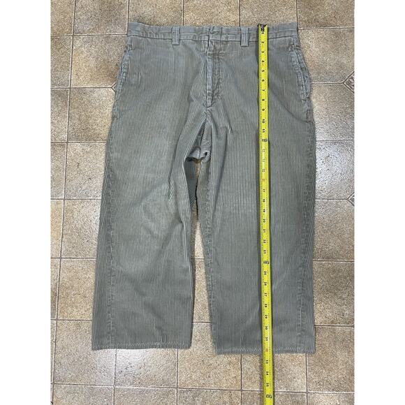 LL Bean Capri Corduroy Women’s Pants Waist 35” Inseam 21.5” High Rise Beige - Picture 5 of 13